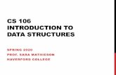 CS 106 INTRODUCTION TO DATA STRUCTURES