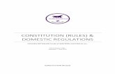 CONSTITUTION (RULES) & DoMESTIC REGULATIONS