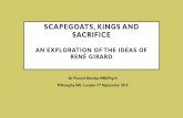 SCAPEGOATS, KINGS AND SACRIFICE