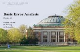 Basic Error Analysis