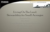 Living On The Land: Stewardship for Small Acreages