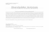 Shareholder Activism - Stockholm School of Economics Russia
