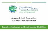 Adapted Faith Formation Activities for November
