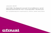 GCSE Subject Level Conditions and Requirements for ...