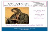 Third Sunday of Advent, December 13, 2020 - St. Mark Roman ...
