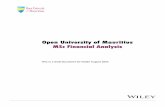 Open University of Mauritius MSc Financial Analysis
