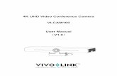 4K UHD Video Conference Camera VLCAM100 User Manual V1