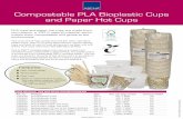 Compostable PLA Bioplastic Cups and Paper Hot Cups