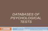 DATABASES OF PSYCHOLOGICAL TESTS