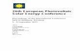 26th European Photovoltaic Solar Energy Conference