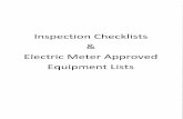 Complete Inspection Checklist and Electric Meter Approved ...