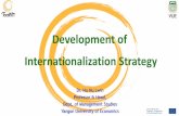 Development of Internationalization Strategy