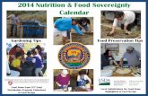 2014 Nutrition & Food Sovereignty Calendar