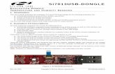 Si7013USB-Dongle Users Guide