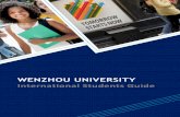 WENZHOU UNIVERSITY International Students Guide