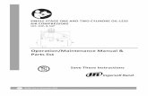 Operation/Maintenance Manual & Parts list - ingersollrand