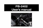 PB-2402 User’s manual - MIGHTY SEVEN