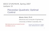 Piecewise Quadratic Optimal Control