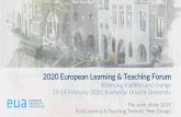 2020 European Learning & Teaching Forum