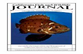 California Fish and Wildlife Journal