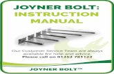 JOYNER BOLT - Free Instruction Manuals