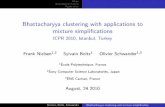 Bhattacharyya clustering with applications to mixture ...
