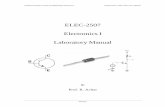 ELEC-2507 Electronics I Laboratory Manual