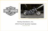 Harley-Davidson, Inc. 2015 Fourth Quarter Update