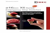 ø16mm X6 Series Emergency Stop Switches