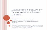 DEVELOPING A FOLLOW UP FRAMEWORK FOR POMPE DISEASE - …