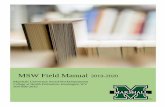 MSW Field Manual 2019-2020 - marshall.edu