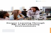 Deeper Learning Through PBL in All Learning Environments