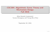 CSC304: Algorithmic Game Theory ... - University of Toronto