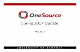 Spring 2017 Update - OneSource