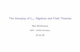 The Interplay of L Algebras and Field Theories