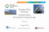 Bendigo Mine Workings Pumped Hydro Renewable Energy Storage
