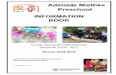 Adelaide Miethke Preschool INFORMATION BOOK