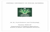 M. Sc. Food Science and Technology Session 2020-22 ...