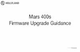 Mars 400s Firmware Upgrade Guidance - Video Data