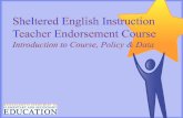 I. Introduction of course - ELL TEACHER TRAINER