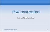PAQ compression - TCS RWTH