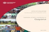 Evaluation of FAO s Contribution in Guyana