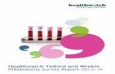 Healthwatch Telford and Wrekin Phlebotomy Survey Report ...