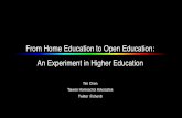 From Home Education to Open Education: An Experiment in ...
