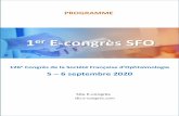 1er E-congrès SFO - SFO-online