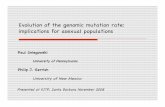 Evolution of the genomic mutation rate: implications for ...