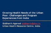 Growing Health Needs of the Urban Poor: Challenges and ...