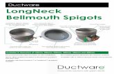 Ductware LongNeck Bellmouth Spigots