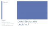 Data Structures Lecture 7 - NCCU