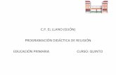 C.P. EL LLANO (GIJÓN) PROGRAMACIÓN DIDÁCTICA DE RELIGIÓN ...
